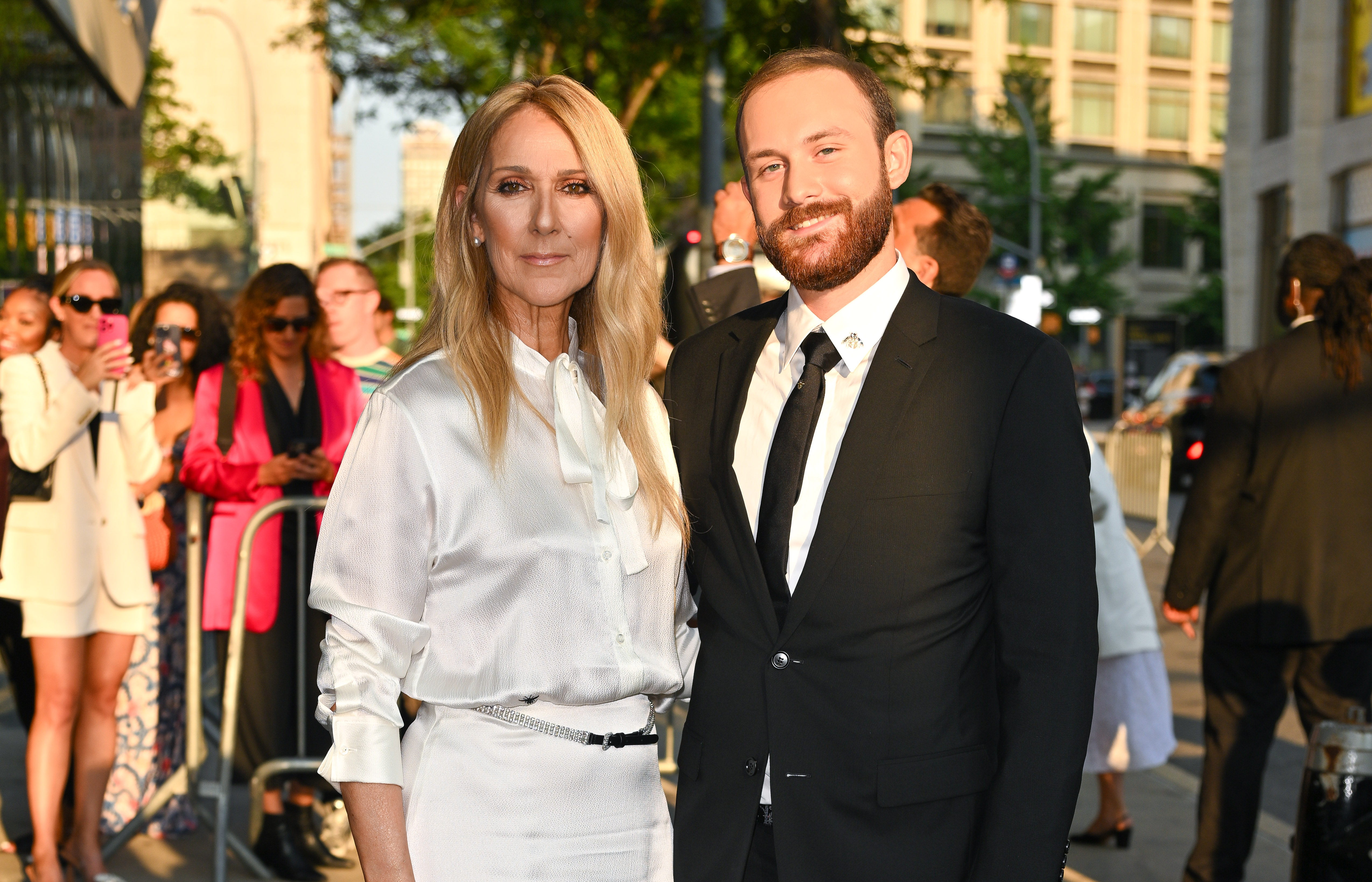 Celine Dion and Rene-Charles Angélil were seen outside the "I Am: Celine Dion" event in New York on June 17, 2024. | Source: Getty Images