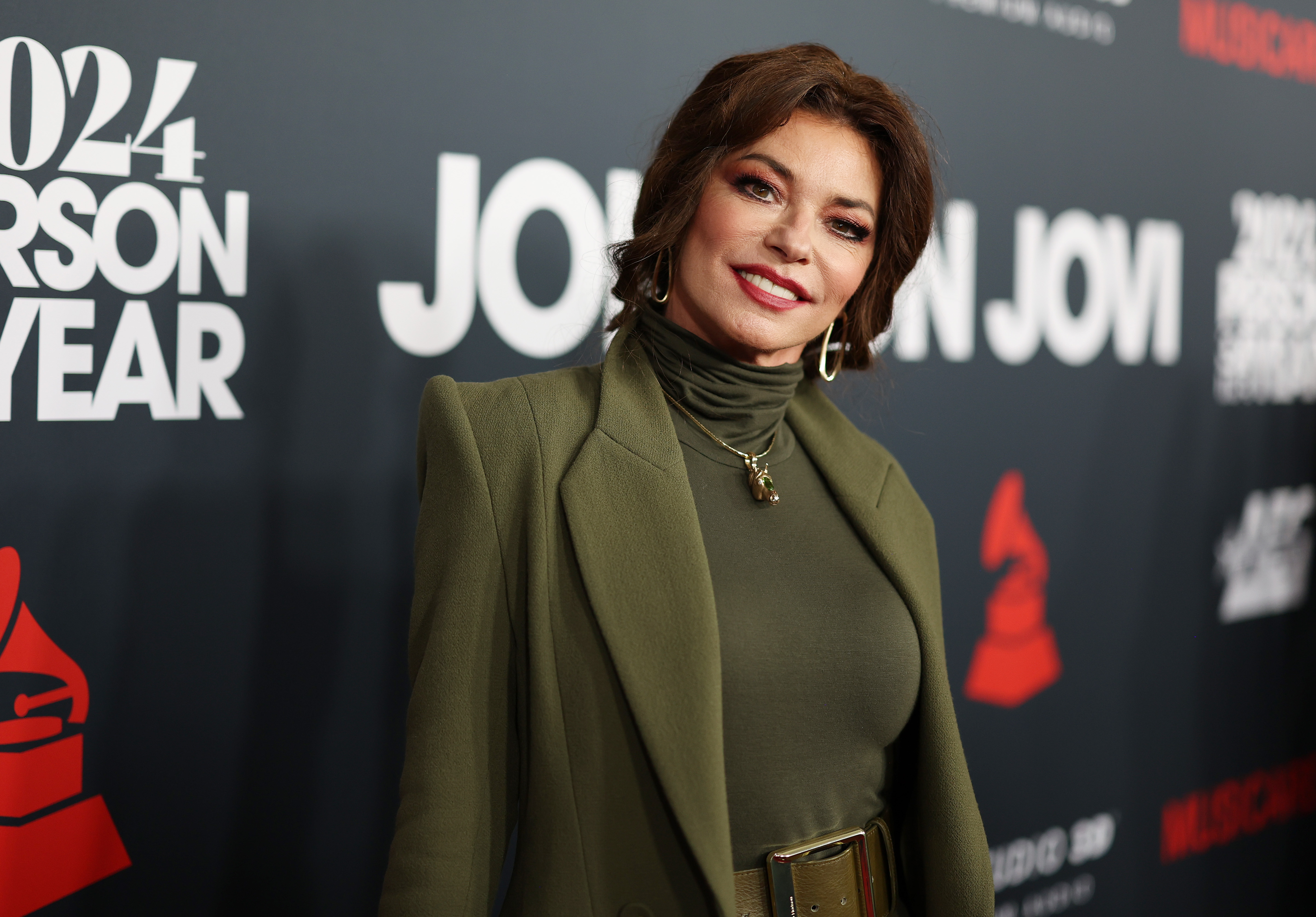 Shania Twain at the 2024 MusiCares Person of the Year Honoring Jon Bon Jovi during the 66th GRAMMY Awards on February 2, 2024, in Los Angeles, California. | Source: Getty Images